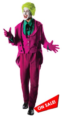 Buy The Joker Halloween Costumes for Adult Men on Sale | Full Figure ...