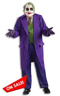 Buy The Joker Halloween Costumes for Adult Men on Sale | Full Figure ...